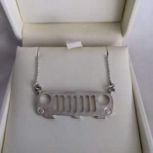Sterling silver Jeep Grill Necklace